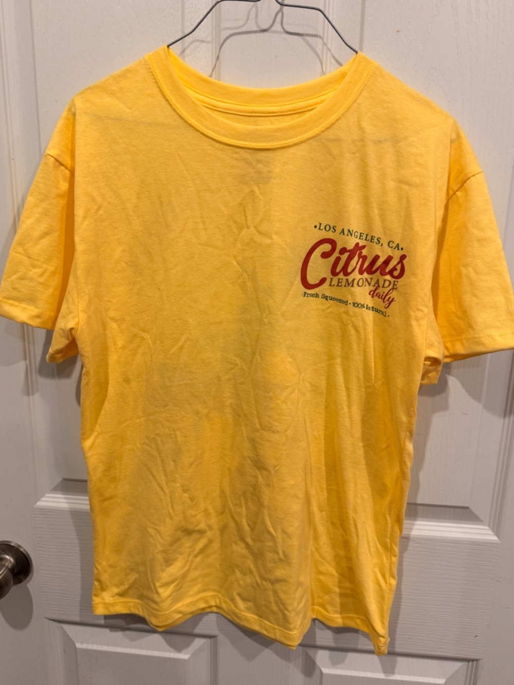 Citrus Lemonade Short Sleeve Tee in Bright Yellow